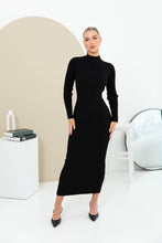 PARTY IN THE SNOW MAXI DRESS - BLACK
