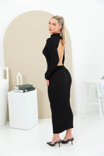 PARTY IN THE SNOW MAXI DRESS - BLACK